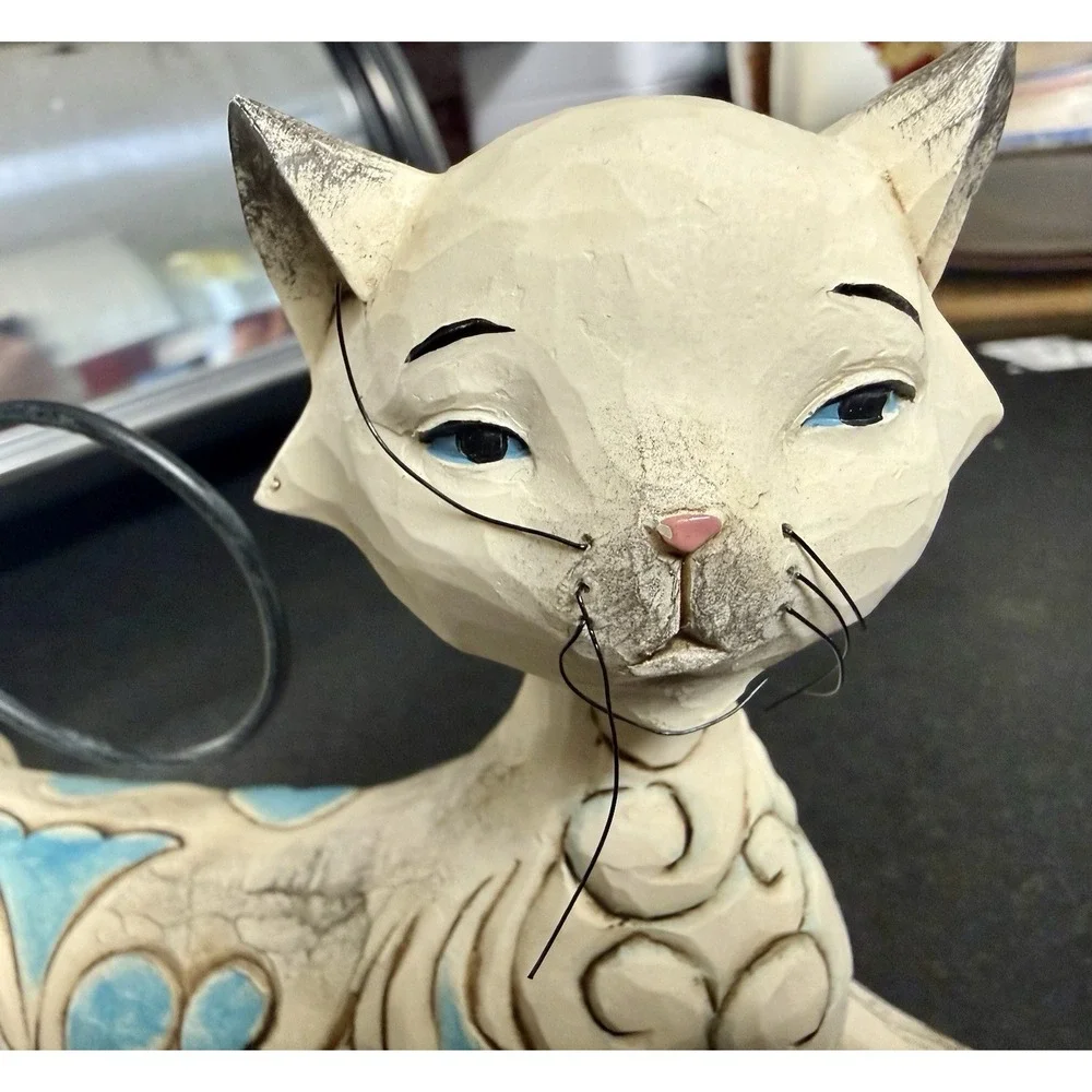 Jim Shore Maya Laying Down Siamese Cat Figurine 4022419 Heartwood Creek Kitty